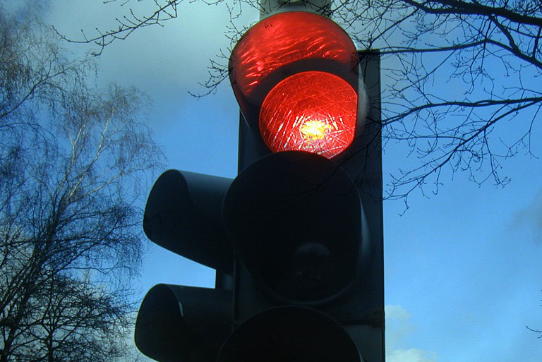 Feu de circulation rouge